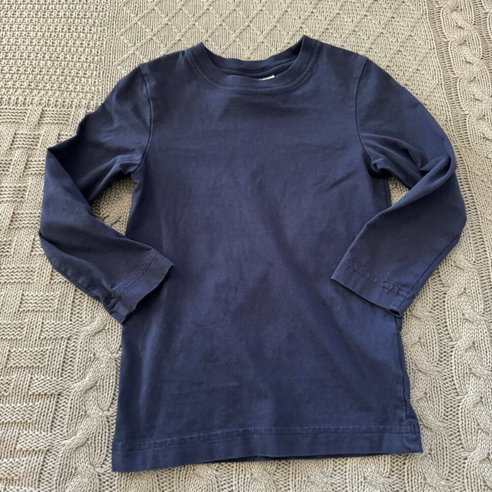 Hanna Andersson Blue Long Sleeved Shirt ~ 4 {100}